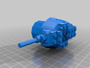 lego tank taret smk 3d print model - Mito3D