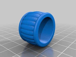 anillo banda con patr n bultos suaves anelli band la anello 3d print model - Mito3D