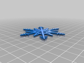 floco de neve blockscadsnowflake 3d print model - Mito3D