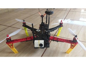 landing gear trem pouso - f450 f550 tbs discovery r c vehicles frame hf support 3d print model - Mito3D