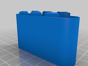 aa - 4x1 bottom containers customized 3d print model - Mito3D