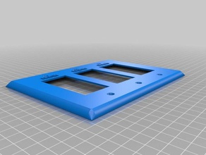 living room switch cover replacement parts customized 3d print model - Mito3D