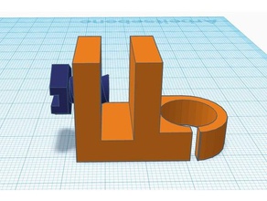 filament guide screw 3d printer accessories anet a8 mods parts upgrade filamentguide holder 3d print model - Mito3D