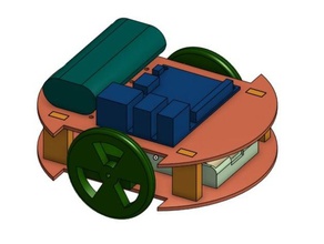 raspberry pi 3 bot chassi robótica de engenharia aprendizagem 3d print model - Mito3D