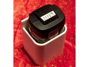 a alko 144wh energia flex bateria caso de exterior e jardim batteri titular suporte da corte grama 3d print model - Mito3D