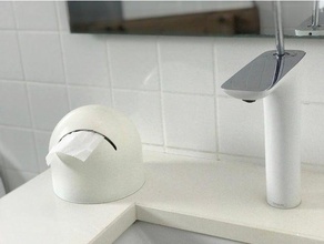 eupooh casa de banho papel higiênico salle bain porta 3d print model - Mito3D
