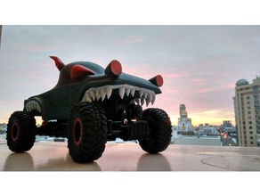 haunted house monster truck r c i veicoli auto cartone animato fusion 360 rc 3d print model - Mito3D