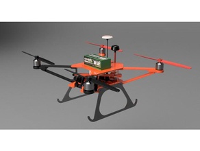 450mm fpv Kamera-Drohne r c Fahrzeuge dji naza Drohne 3d print model - Mito3D