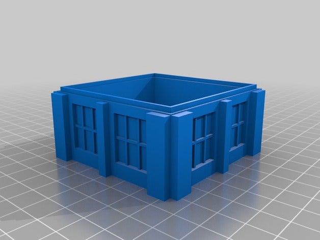 tardis-box remix Schubladen Container tardis drwho 3D print model - Mito3D