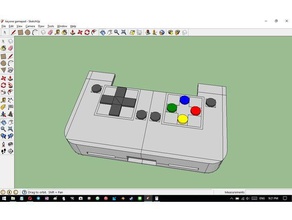 gamepad overlay blackberry keyone video-Spiele 3d print model - Mito3D