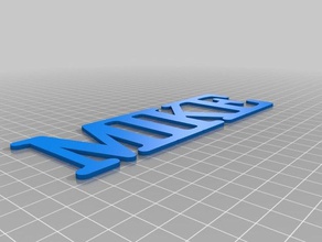 mike name organization customized 3d print model - Mito3D