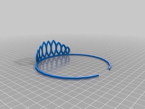 simpler tiara no support needed costume 3d print model - Mito3D