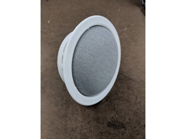 recessed google home mini mount organization 3D print model - Mito3D