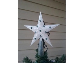 árbol de adorno estrella decoración navidad el 3d print model - Mito3D