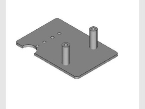 anet a8- auto level sensor plate spacer 3d printer parts 3d print model - Mito3D