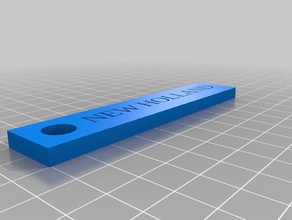massey tag portachiavi 1 i su misura 3d print model - Mito3D