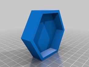 sechseckige Fall lernen hexagon Bleistift Schule 3d print model - Mito3D