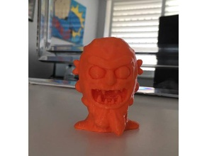 effrayant terry tête buste art 3d print model - Mito3D