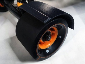 evolve carbon gt front fenders automotive board fender longboard rain skate skateboard wet 3d print model - Mito3D