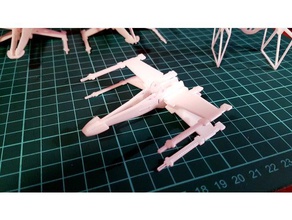 x wing di star wars, ornamento natale - semplice stampa arredamento l'albero vacanza decorazione starwars wars x-wing xwing 3d print model - Mito3D