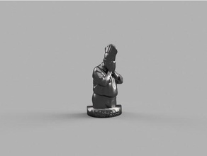 recuerdo jefe busto imán de nevera las esculturas 3dmodel el modelo scan escultura 3d print model - Mito3D