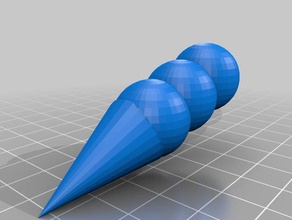 ice cream cone 3d-drucken 3d print model - Mito3D