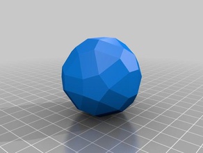 rhombicosidodecahedron matematica arte frullatore collada uso di meshlab vzome 3d print model - Mito3D