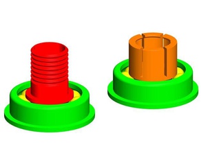 ball bearing 2cm tube white geeetech 3d printer accessories 3d print model - Mito3D