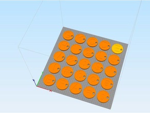 lettera minuscola tag monete & distintivi 3d print model - Mito3D