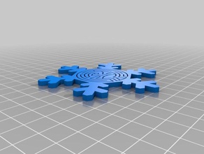 westworld labirinto di fiocco neve arredamento natale ornamenti ornamento fiocchi 3d print model - Mito3D