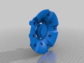 mercedes wheel cap automotive 3d print model - Mito3D