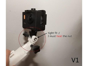 gopro adapter v1 3d printing mount 3d print model - Mito3D