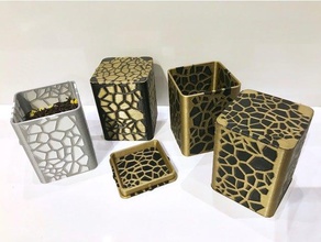 tea box containers home decor teabox 3d print model - Mito3D