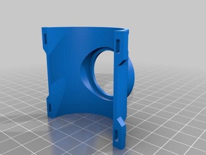 gabbia del rullo girevole di montaggio gopro separati automotive 3d print model - Mito3D