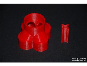 4 motor adapter estes saturn v toy & game accessories rocket 3d print model - Mito3D