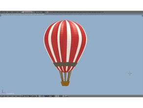 hot air balloon sport & outdoors 3d print model - Mito3D