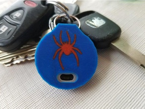 trackr bravo Fall ist Schlüsselanhänger keychain richmond rva spider tracking Universität 3d print model - Mito3D