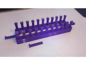 rechteckige knitting loom Schal Rechteck Werkzeugmaschinen 3d print model - Mito3D