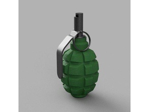 flash grenade computer drive hand pen usb stick 3d print model - Mito3D