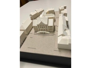 neo-gotischen öffentlichen Gebäude scans & Replikate Architektur-Modell Architektur gothic Architekt 3d print model - Mito3D
