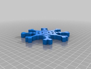 copo de nieve art blockscadsnowflake 3d print model - Mito3D