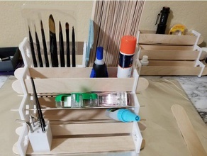 craftoshelf modular organizador organización craftshelf manualidades artesanía rack estante anaquel spiceshelf de especias la especia 3d print model - Mito3D