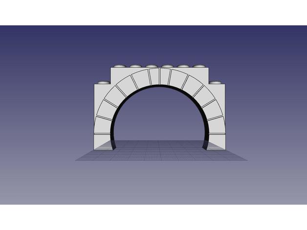 arco de herradura visigodo juguetes construcción exin castillos 3D print model - Mito3D