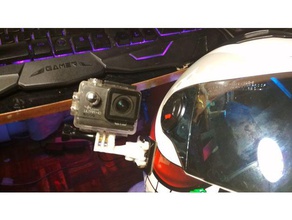 gopro helmet lado do adaptador câmera moto a capacete motocicleta o 3d print model - Mito3D