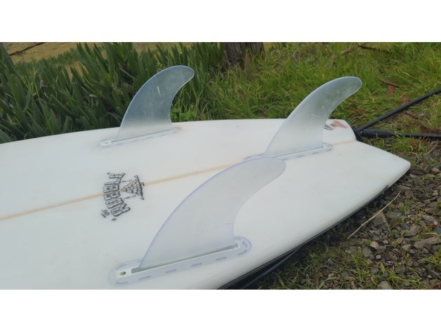 futuro-ristic prancha de barbatanas A impressão 3d futuro surf 3D print model - Mito3D