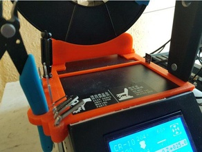 adjustable rail tush spool holder cr-10 toolholder 3d printer accessories 3d print model - Mito3D