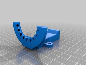 evo halfcircular fanduct j-head 3d printer parts fan duct hypercube evolution 3d print model - Mito3D