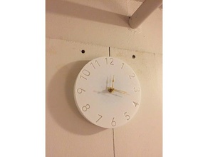 simple reloj decoración de pared 3d print model - Mito3D