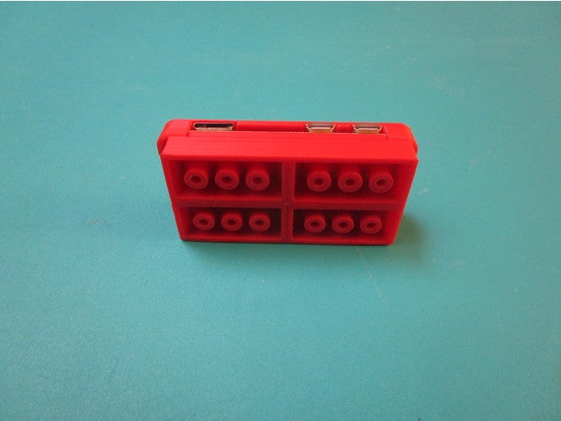lego amovible raspberry pi zéro w cas de l'électronique rpi 3D print model - Mito3D