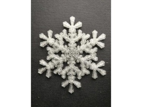 fiocco di neve natura 2d art blockscadsnowflake 3d print model - Mito3D